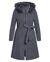 City Chic Women's Miss Mysterious Coat