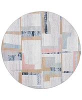 Safavieh Bayside Washable 126 Bay126 6'7x6'7 Round Area Rug