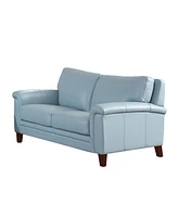 Westcott 62" Top Grain Leather Loveseat