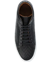 Taft Men's Woven Handcrafted Leather High-top Lace-up Sneaker