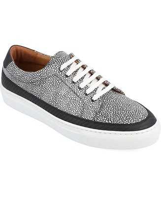 Taft Men's Fifth Ave Handcrafted Custom English Leather Low Top Casual Lace-up Sneaker