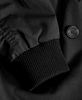 Karl Lagerfeld Paris Women's Ruched-Sleeve Trench Coat