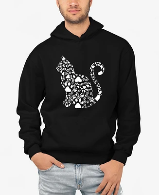 La Pop Art Cat Claws - Men's Word Hooded Sweatshirt