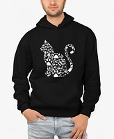 La Pop Art Cat Claws - Men's Word Hooded Sweatshirt