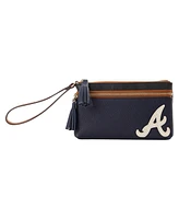 Dooney Bourke Atlanta Braves Infield Double-Zip Wristlet