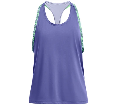 Under Armour Big Girls Knockout Layered-Look Tank Top