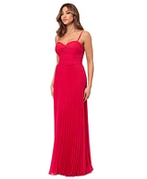 Xscape Women's Ruched Pleated Gown