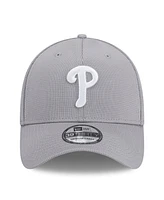 New Era Men's Gray Philadelphia Phillies Active Pivot 39thirty Flex Hat