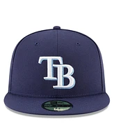 New Era Men's Navy Tampa Bay Rays 2024 Mlb World Tour: Dominican Republic Series 59fifty Fitted Hat