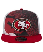 New Era Men's Scarlet San Francisco 49ers Court Sport 9fifty Snapback Hat