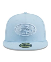 New Era Men's Light Blue San Francisco 49ers Color Pack 59fifty Fitted Hat
