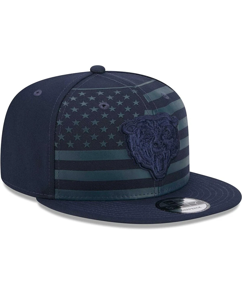 New Era Men's Navy Chicago Bears Independent 9Fifty Snapback Hat