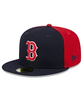 New Era Men's Navy/Red Boston Red Sox Gameday Sideswipe 59Fifty Fitted Hat