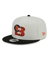 New Era Men's Cream/Black Cincinnati Bengals City Originals 9Fifty Snapback Hat