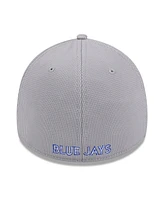 New Era Men's Gray Toronto Blue Jays Active Pivot 39Thirty Flex Hat