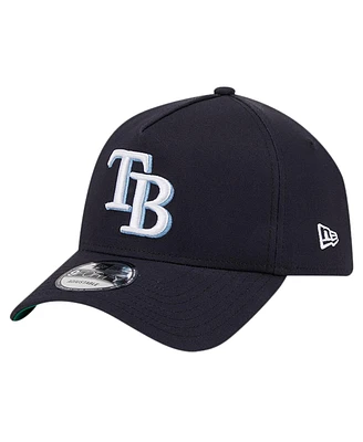 New Era Men's Navy Tampa Bay Rays Team Color A-Frame 9Forty Adjustable Hat