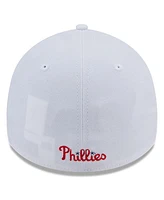 New Era Men's White Philadelphia Phillies Evergreen 39Thirty Flex Hat