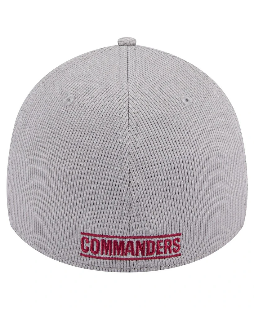 New Era Men's Gray Washington Commanders Active 39Thirty Flex Hat