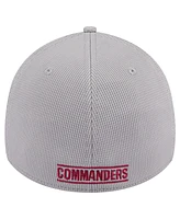 New Era Men's Gray Washington Commanders Active 39Thirty Flex Hat