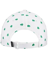 Imperial Men's White The Players Allover Shamrock Print Alter Ego Adjustable Hat