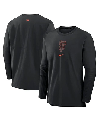 Nike Men's Black San Francisco Giants Authentic Collection Player Performance Pullover Sweatshirt