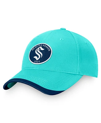 Fanatics Branded Men's Light Blue Seattle Kraken Fundamental Adjustable Hat