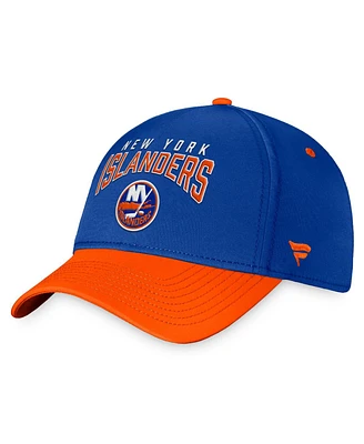 Fanatics Branded Men's Royal/Orange New York Islanders Fundamental 2-Tone Flex Hat