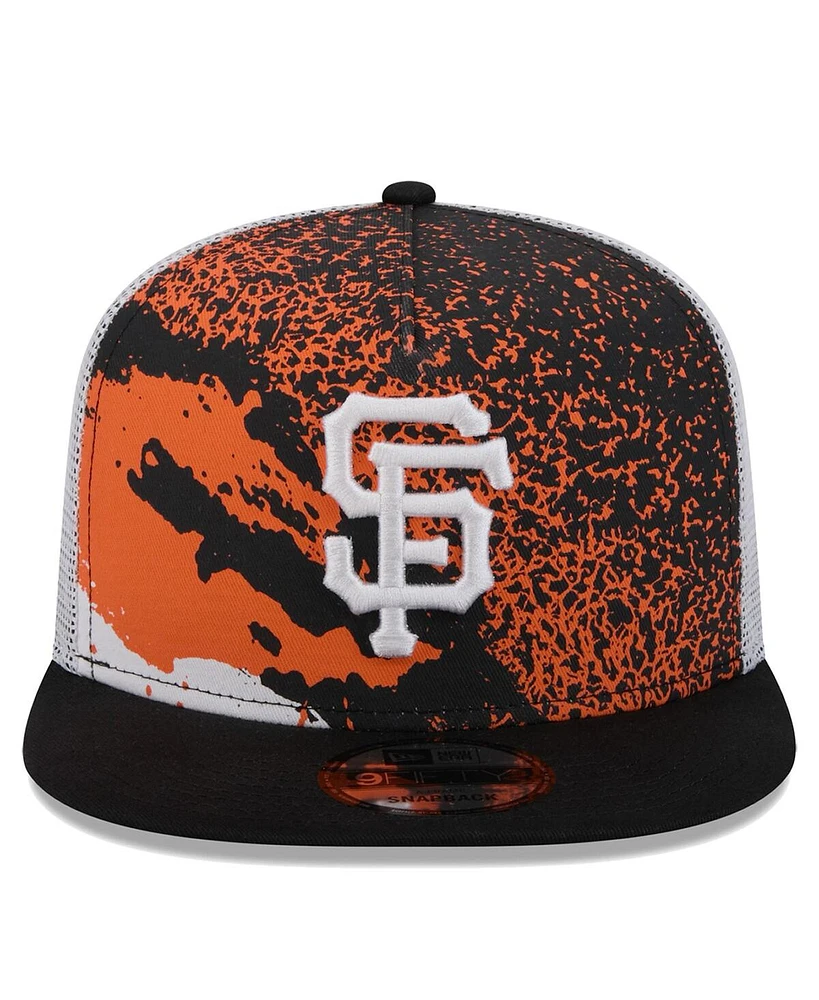 New Era Men's Black San Francisco Giants Court Sport 9Fifty Snapback Hat