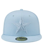 New Era Men's Light Blue Dallas Cowboys Color Pack 59Fifty Fitted Hat