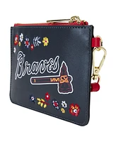 Loungefly Atlanta Braves Floral Wrist Clutch