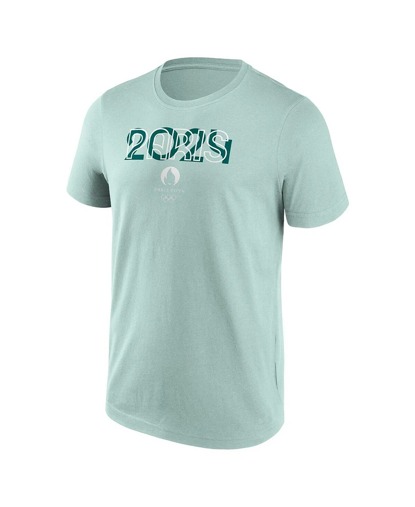 Fanatics Branded Men's Mint Paris 2024 Euphoric Primary T-Shirt