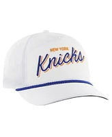 47 Men's White New York Knicks Fairway Hitch brrr Adjustable Hat