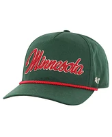 47 Men's Green Minnesota Wild Overhand Logo Side Patch Hitch Adjustable Hat