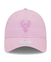 New Era Women's Pink Milwaukee Bucks Colorpack Tonal 9twenty Adjustable Hat