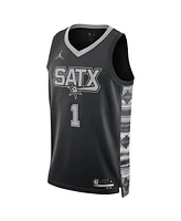 Jordan Brand Unisex Victor Wembanyama Black San Antonio Spurs Swingman Jersey - Statement Edition