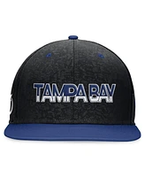 Fanatics Branded Men's Black/Blue Tampa Bay Lightning Alternate Jersey Adjustable Snapback Hat