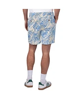 Margaritaville Men's Royal New York Giants Sandwashed Monstera Print Amphib Shorts