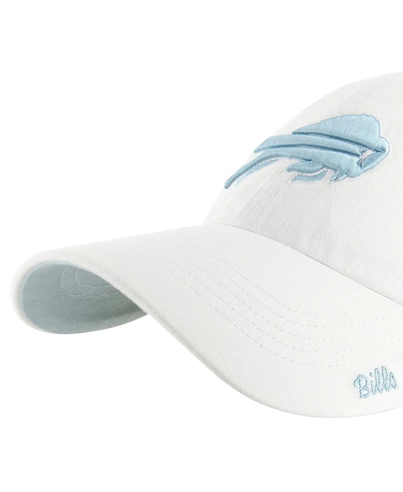 47 Women's White Buffalo Bills Ballpark Cheer Clean Up Adjustable Hat