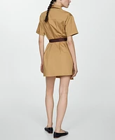 Mango Women's Belt Shirt Dress