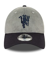 New Era Men's Gray Manchester United Corduroy 39Thirty Flex Hat