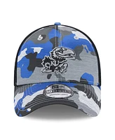 New Era Men's Camo/Black Kansas Jayhawks Active 39Thirty Flex Hat