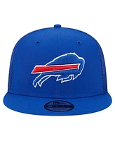 New Era Men's Royal Buffalo Bills Main Trucker 9Fifty Snapback Hat