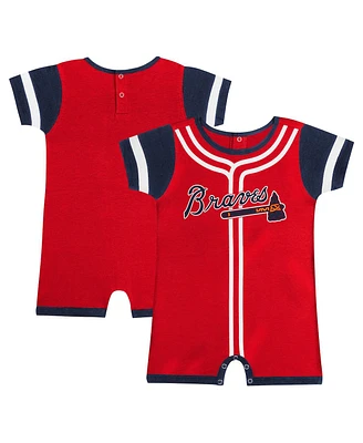 Outerstuff Infant Red Atlanta Braves Fast Pitch Romper