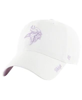 47 Women's White Minnesota Vikings Ballpark Cheer Clean Up Adjustable Hat