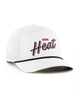 47 Brand Men's White Miami Heat Fairway Hitch brrr Adjustable Hat