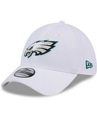 New Era Men's White Philadelphia Eagles Main 39Thirty Flex Hat