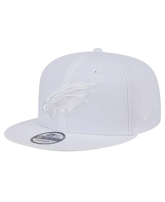 New Era Men's Philadelphia Eagles Main White on White 9Fifty Snapback Hat