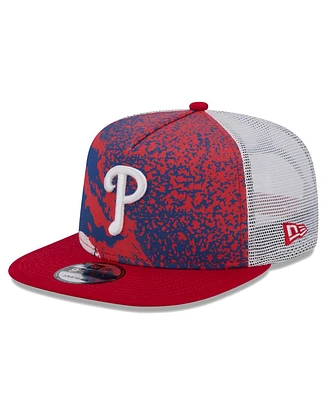 New Era Men's Red Philadelphia Phillies Court Sport 9Fifty Snapback Hat