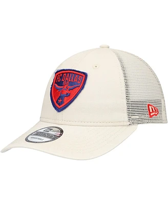 New Era Men's Tan Fc Dallas Game Day 9Twenty Adjustable Trucker Hat
