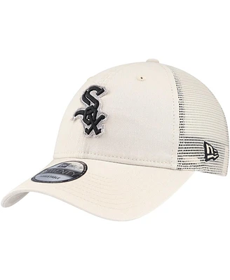 New Era Men's Stone Chicago White Sox Game Day 9Twenty Adjustable Trucker Hat